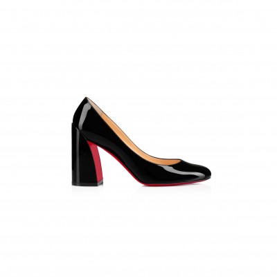 CHRISTIAN LOUBOUTIN MISS SAB 85 MM PUMPS-PATENT CALF LEATHER-BLACK-WOMEN 3210568BK01